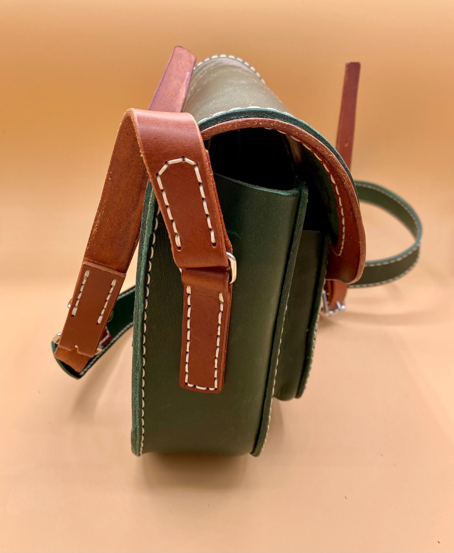 Jinny Medium Leather Crossbody Pocket Bag - Custom Order