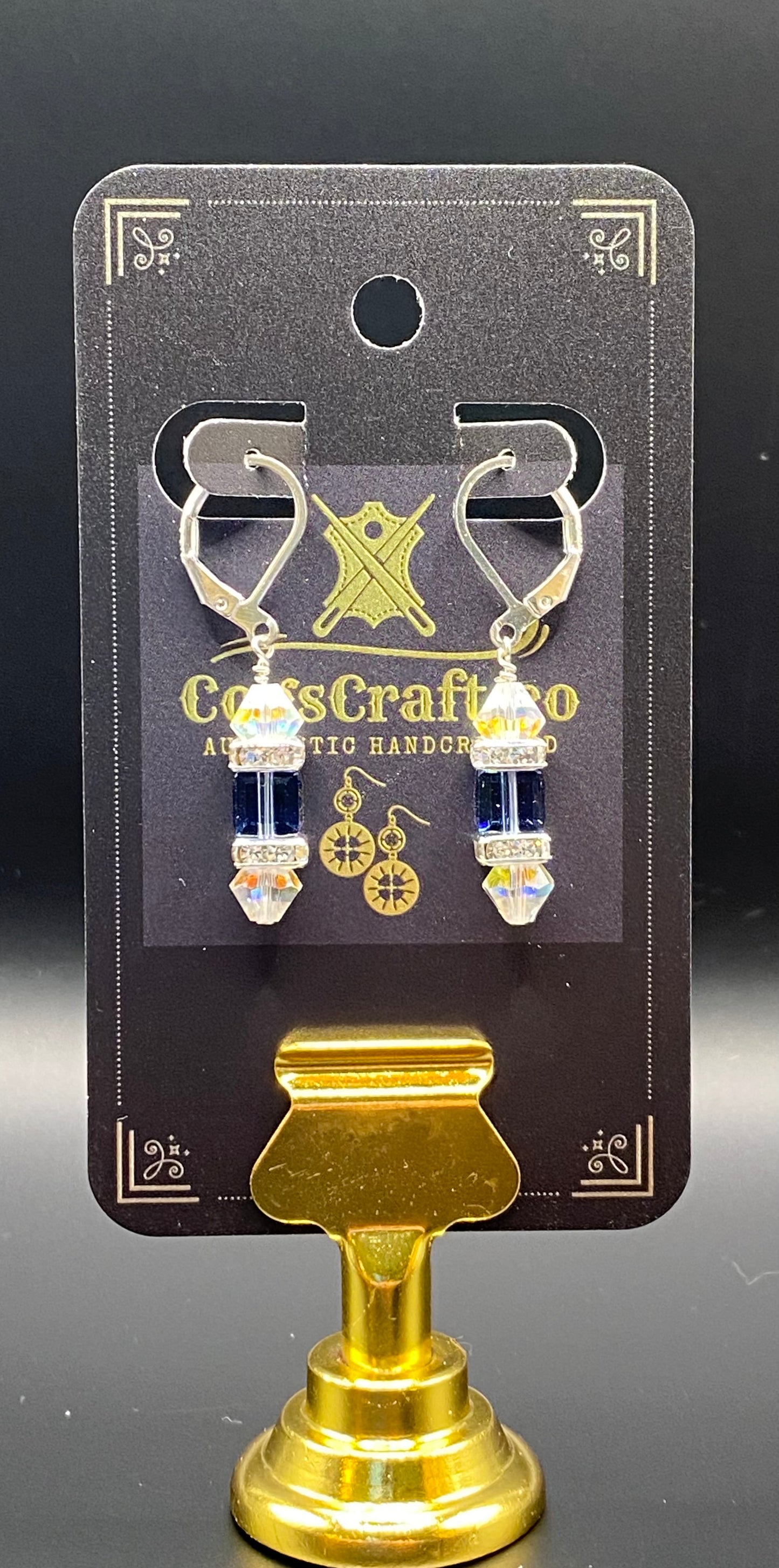 Czech Crystal .925 Sterling Silver Earrings