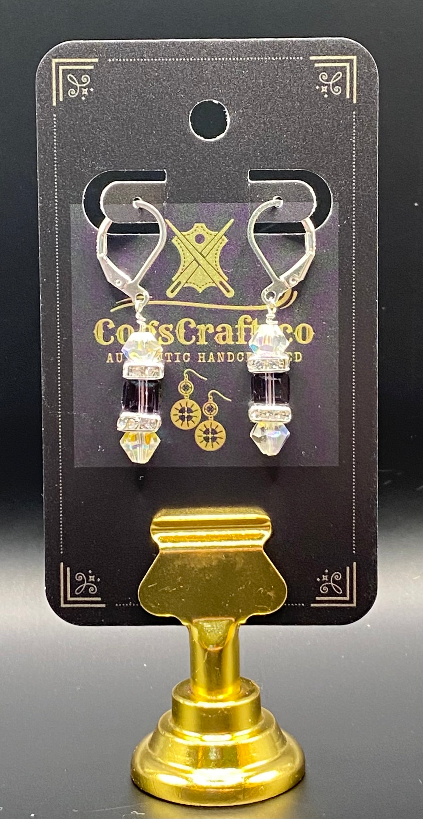 Czech Crystal .925 Sterling Silver Earrings