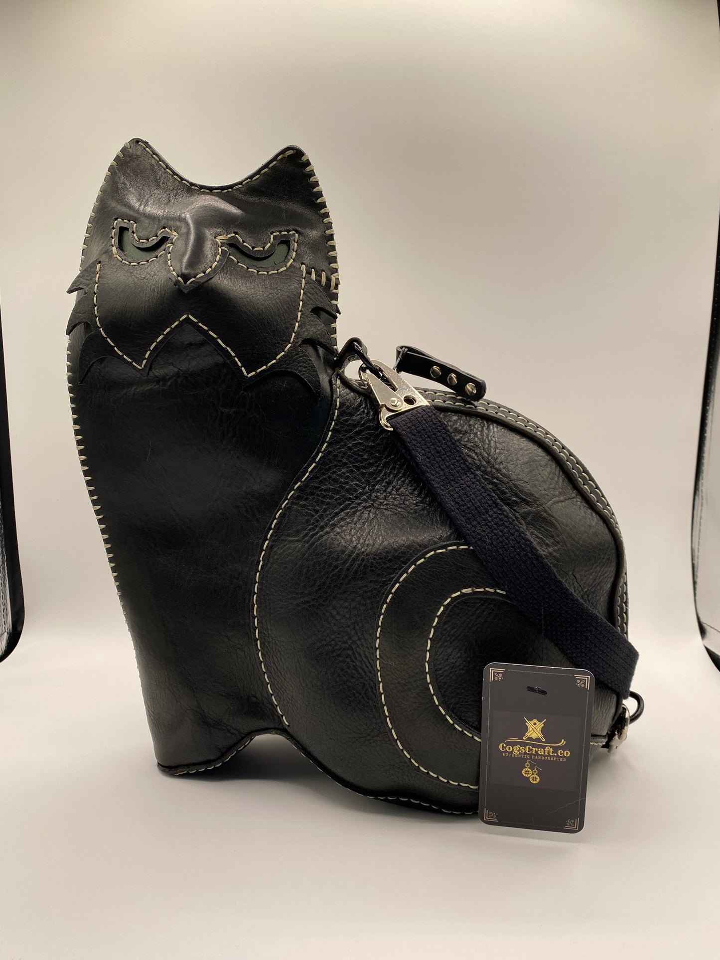 Mitzi Cat Medium Leather Crossbody Bag - Custom Order