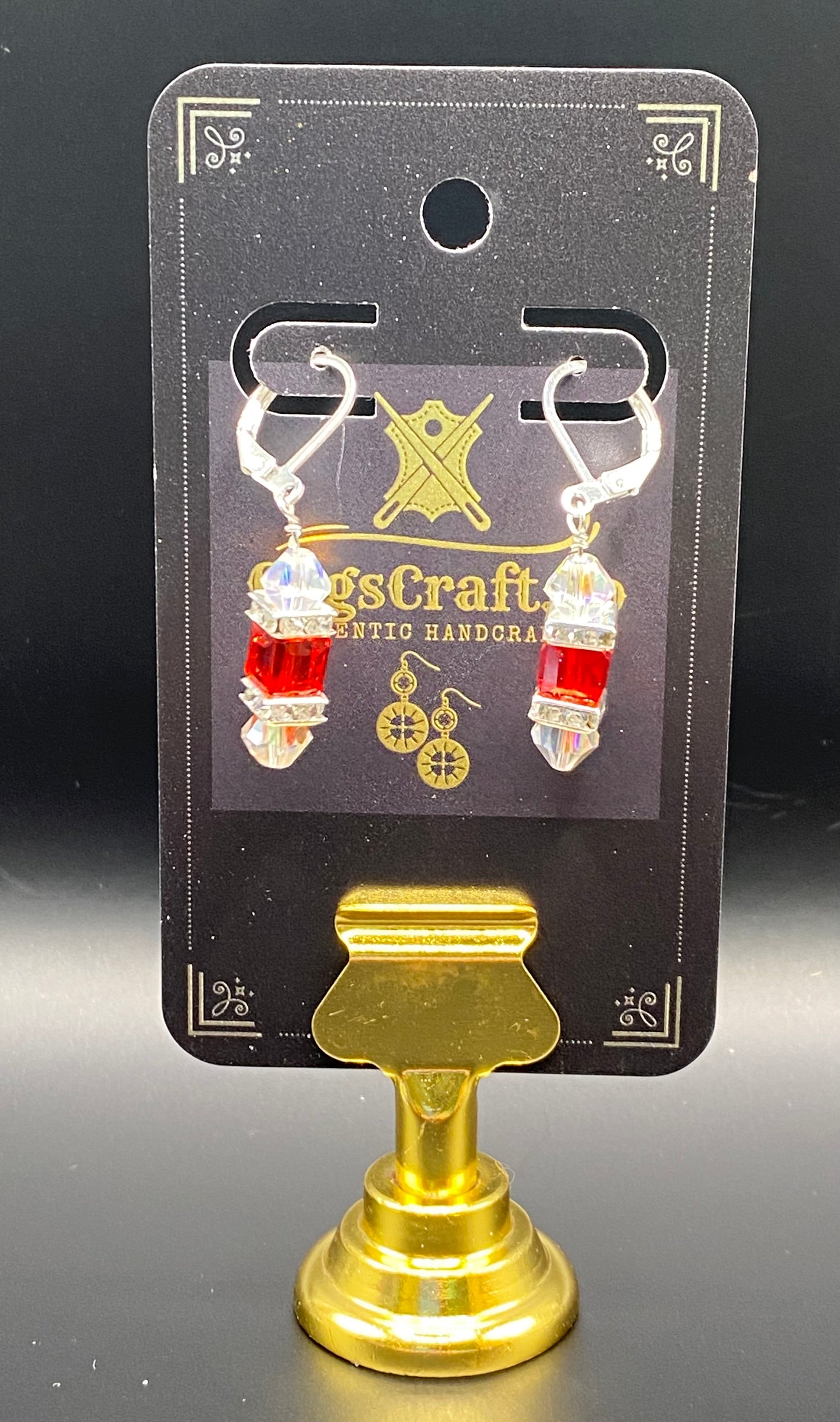 Czech Crystal .925 Sterling Silver Earrings