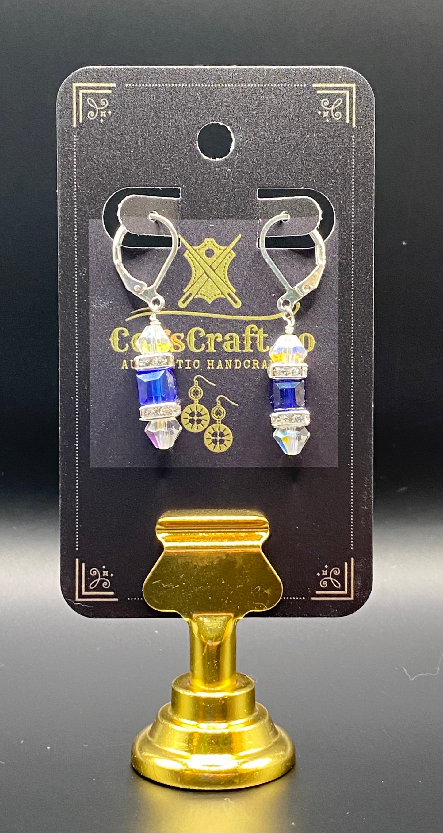 Czech Crystal .925 Sterling Silver Earrings