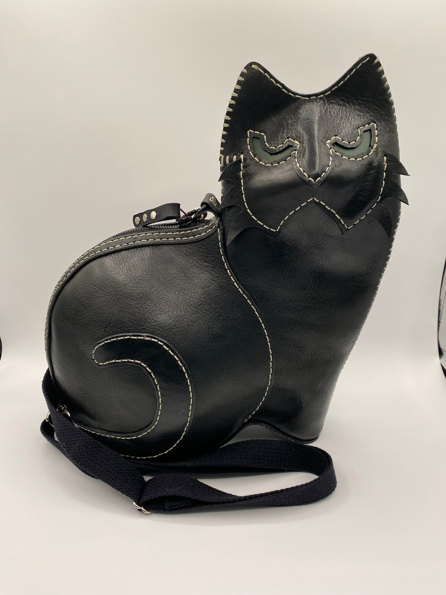 Mitzi Cat Medium Leather Crossbody Bag - Custom Order