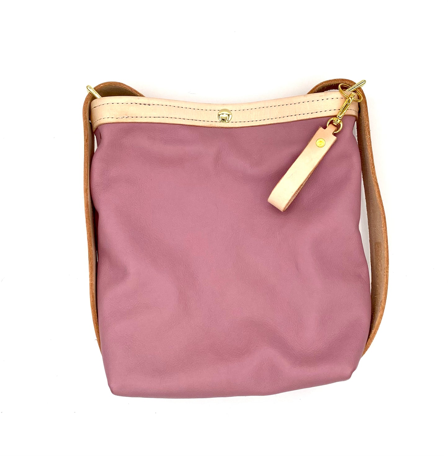 Lara Lavender Leather Convertible Tote